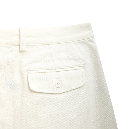 Sunflower Pleated Shorts White 010 4135 Degli Uberti